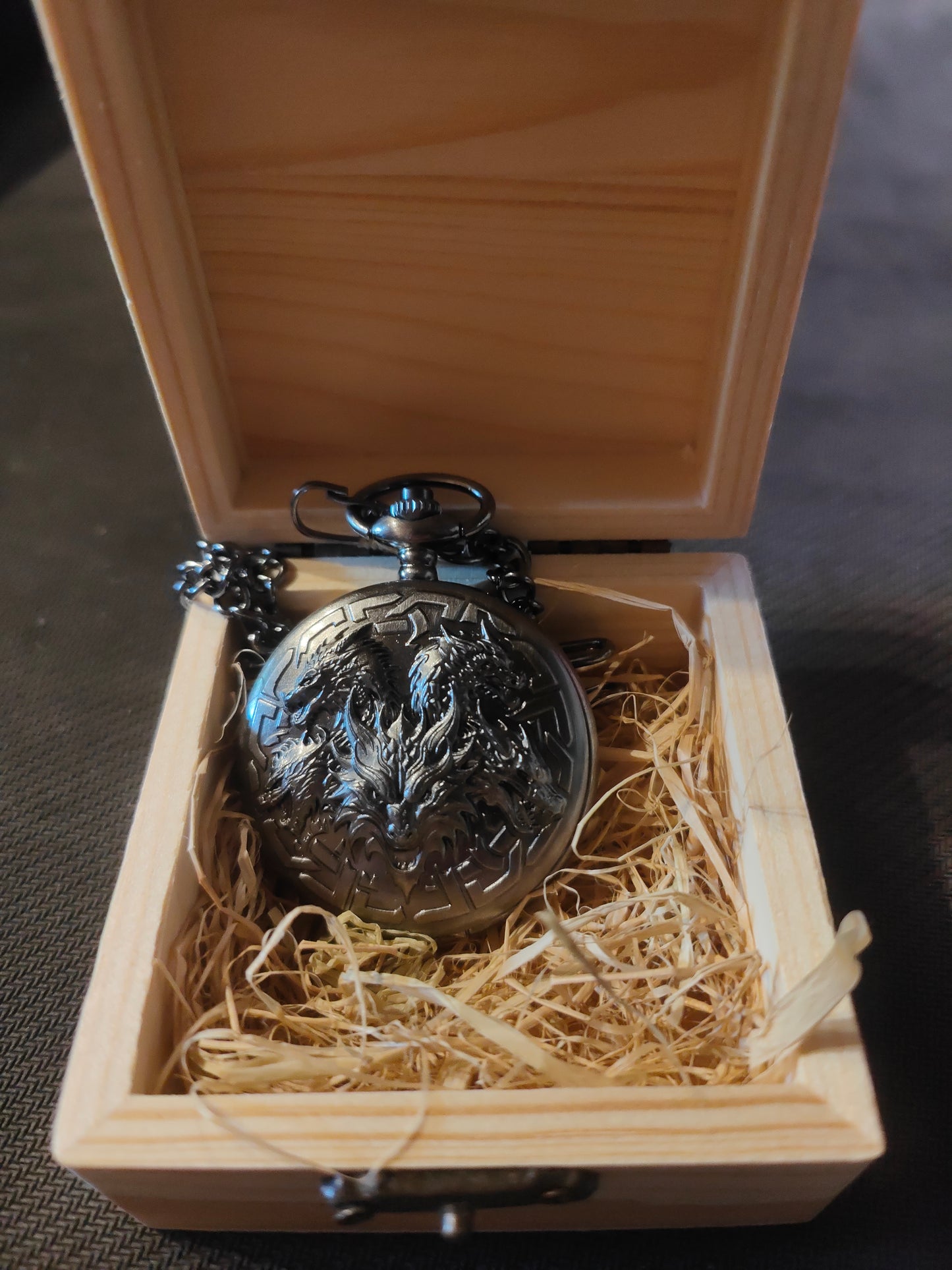 Mini Metal Dice Pocket Watch With Display Box For Table Top RPG D&D