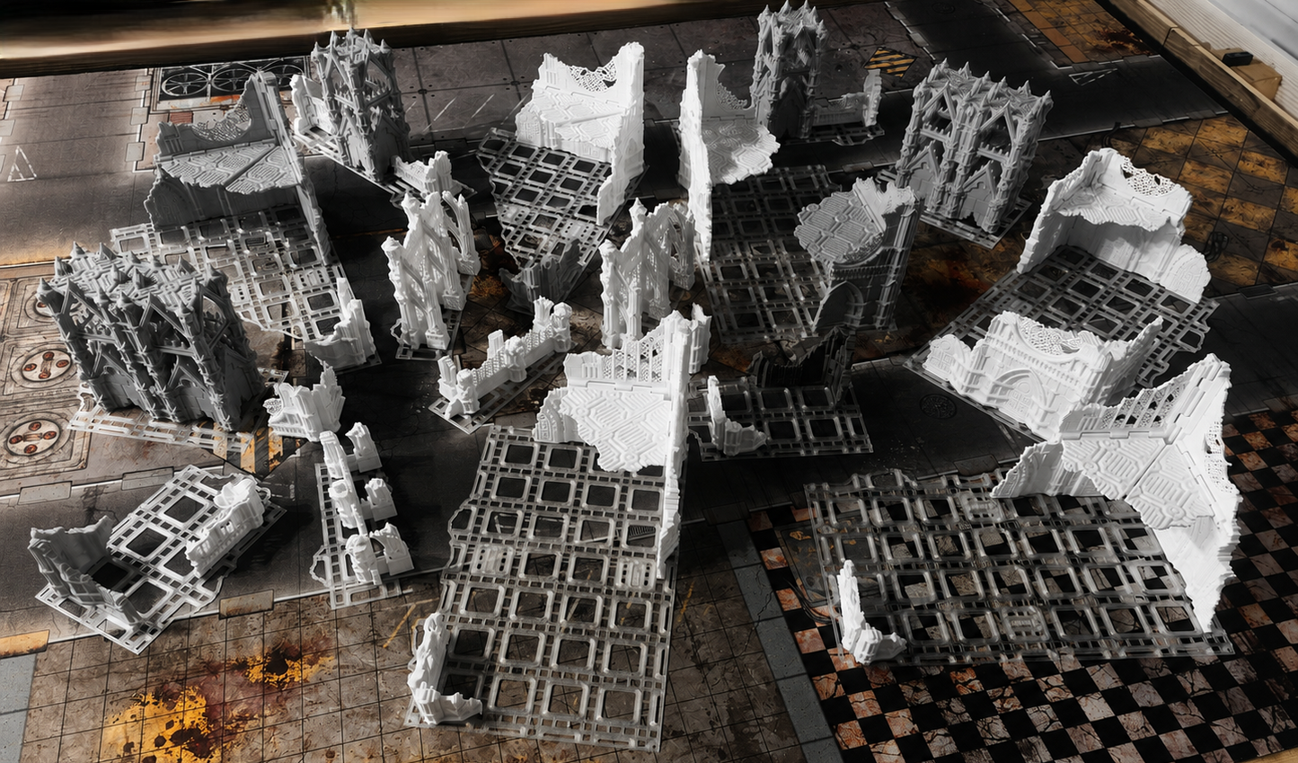 Warhammer 40K 11th Edition Folding Terrain Full Table Mono Colour