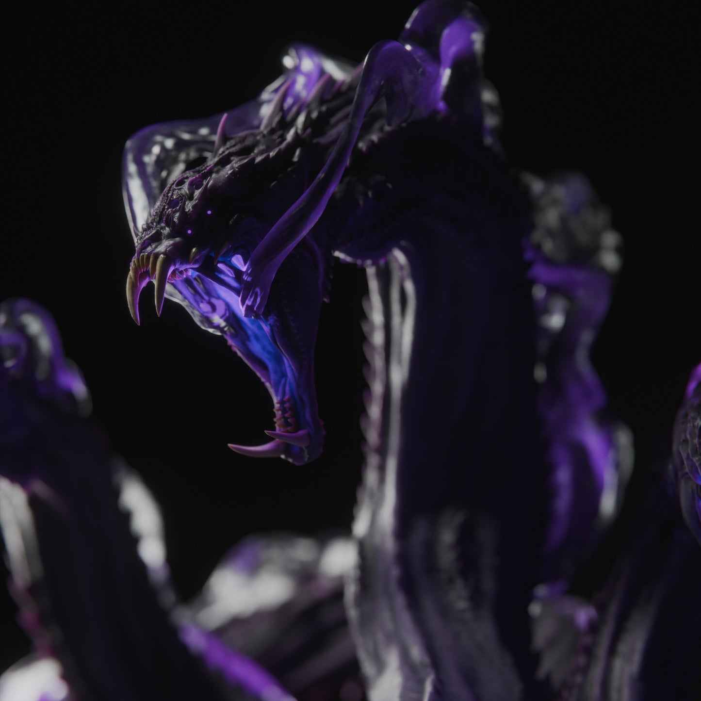 🌑 Shadow Hydra | 12K Resin 100mm Multi-Headed Horror for D&D & RPGs 🐍