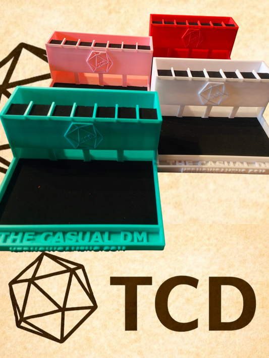 The Casual DM Dice Tray And Tower