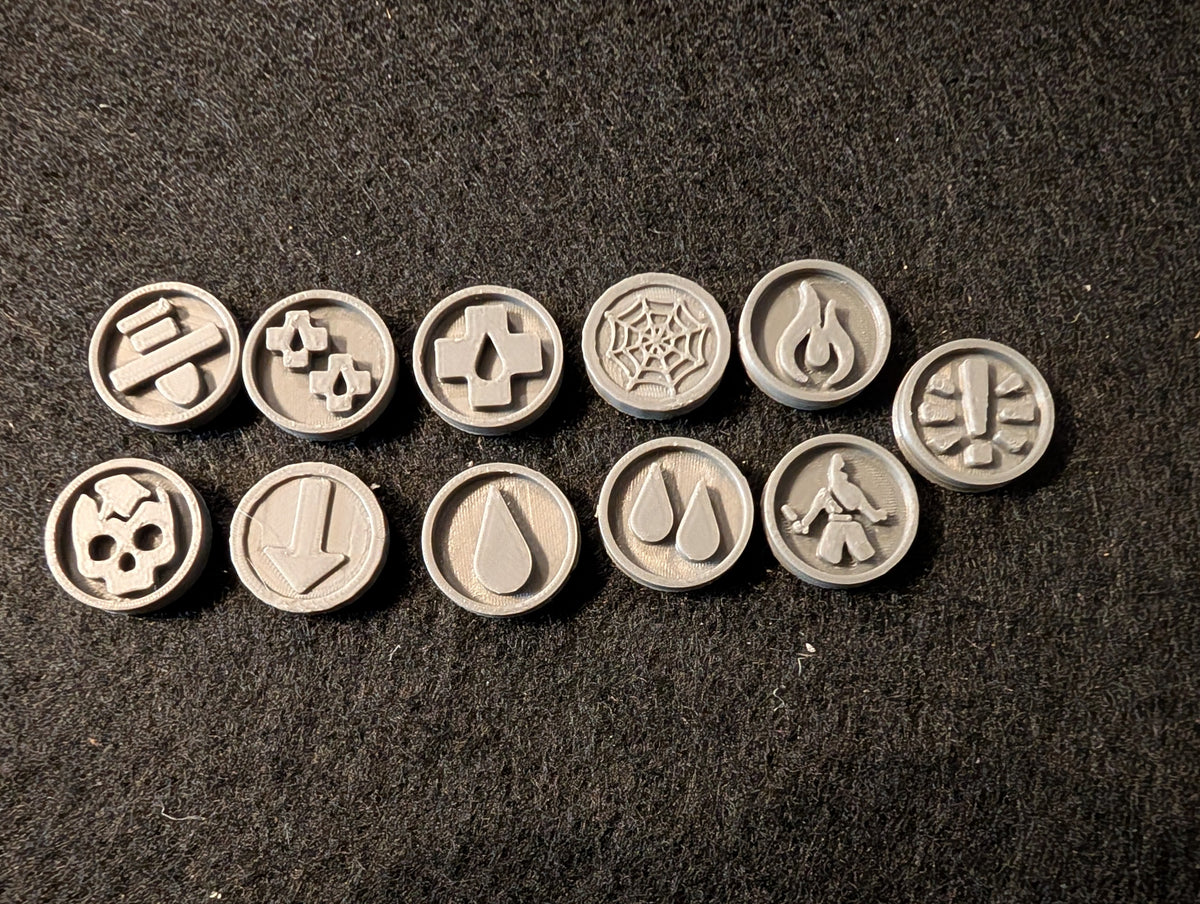 Necromunda Tokens, Templates & Facing Counters Set – 2026 / 2023