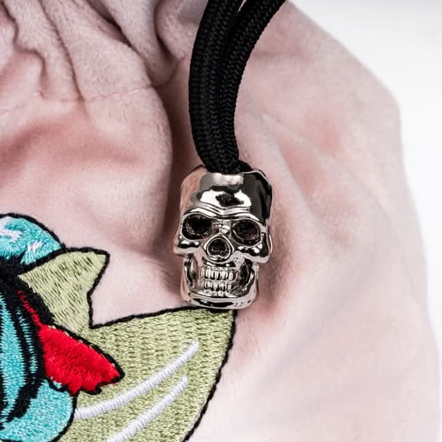 Pixie’s Pouch | Flannel Drawstring Dice Bag | Pink