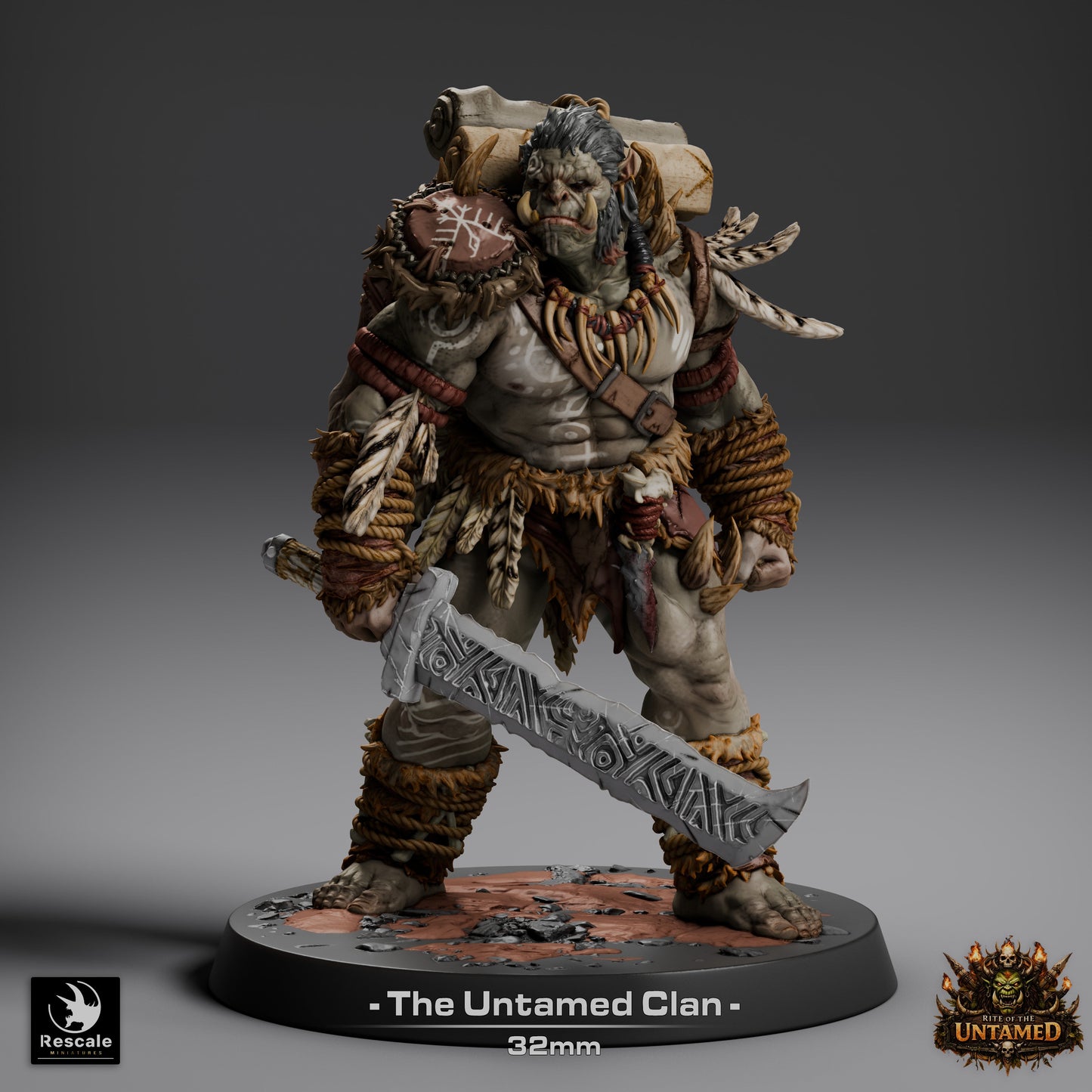Pack: Orcs of the Untamed Clan | 16-Pack 12K Resin 32mm Warband