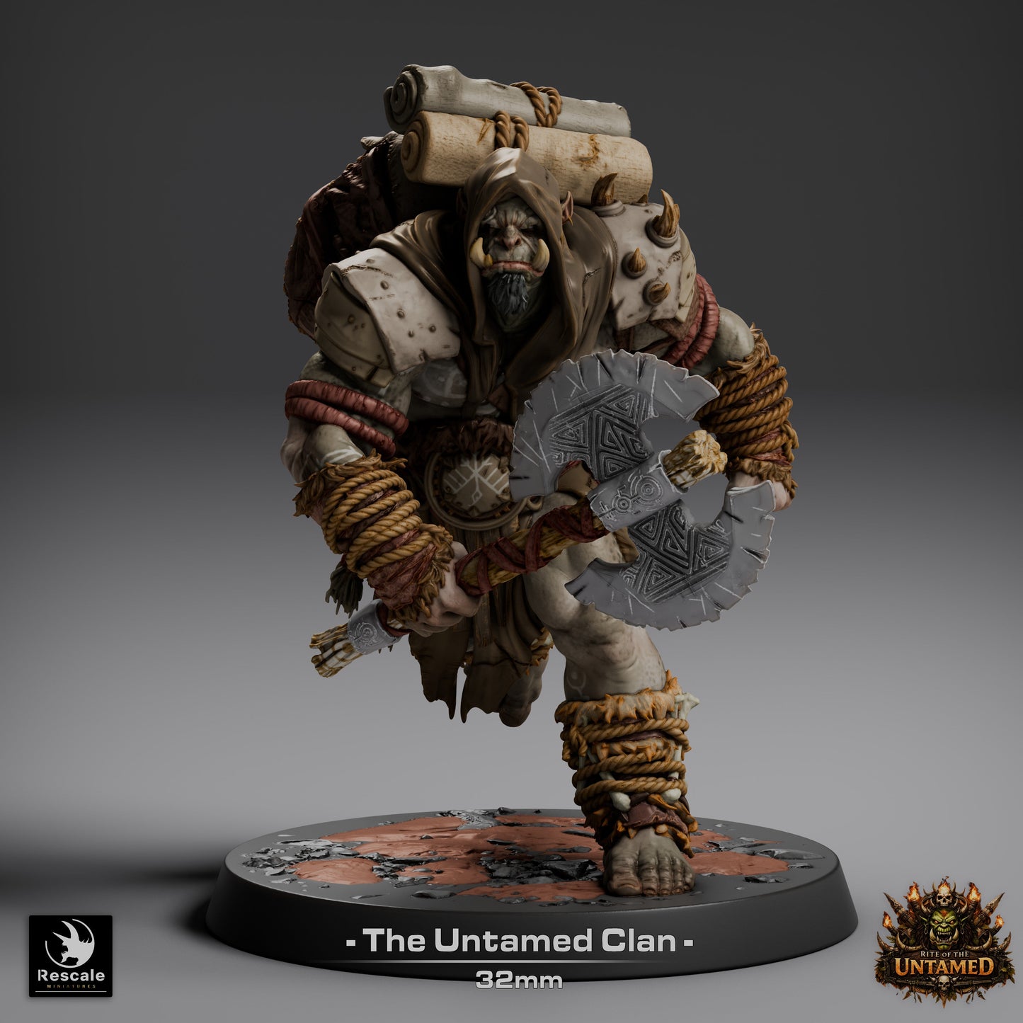Pack: Orcs of the Untamed Clan | 16-Pack 12K Resin 32mm Warband