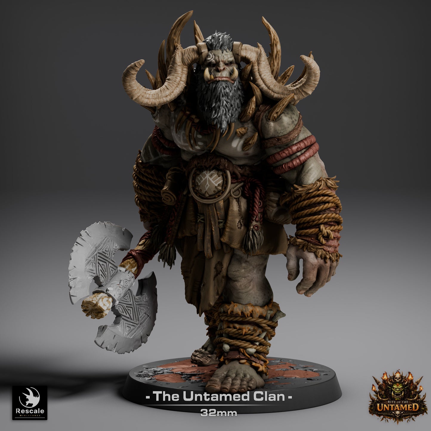 Pack: Orcs of the Untamed Clan | 16-Pack 12K Resin 32mm Warband