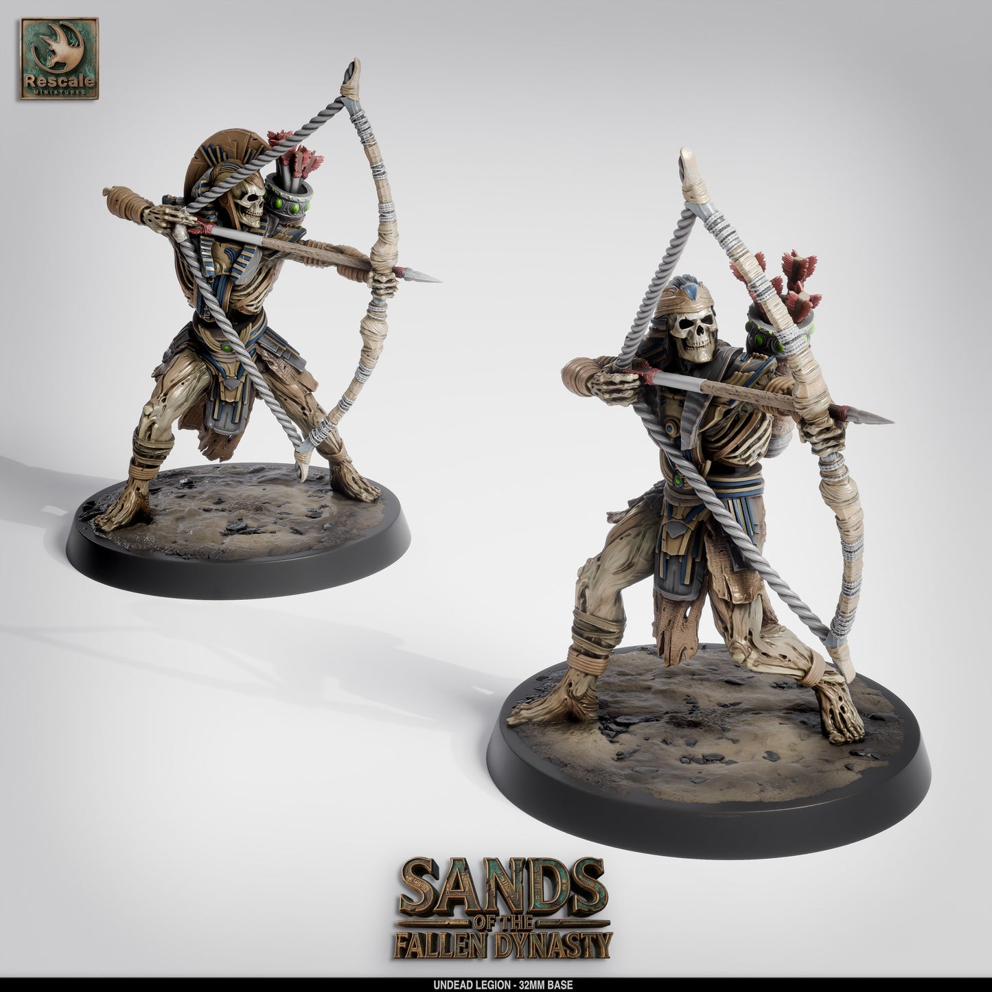 💀 Pack: Undead Legion | 16-Pack 12K Resin 32mm Army for D&D & Wargames ⚔️