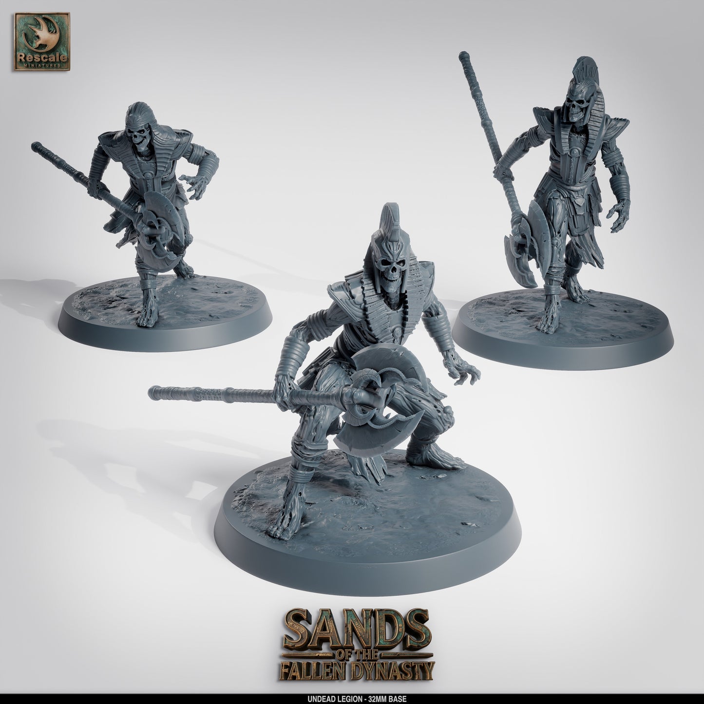 💀 Pack: Undead Legion | 16-Pack 12K Resin 32mm Army for D&D & Wargames ⚔️