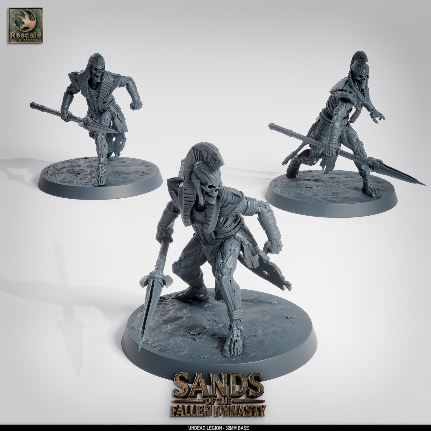 💀 Pack: Undead Legion | 16-Pack 12K Resin 32mm Army for D&D & Wargames ⚔️