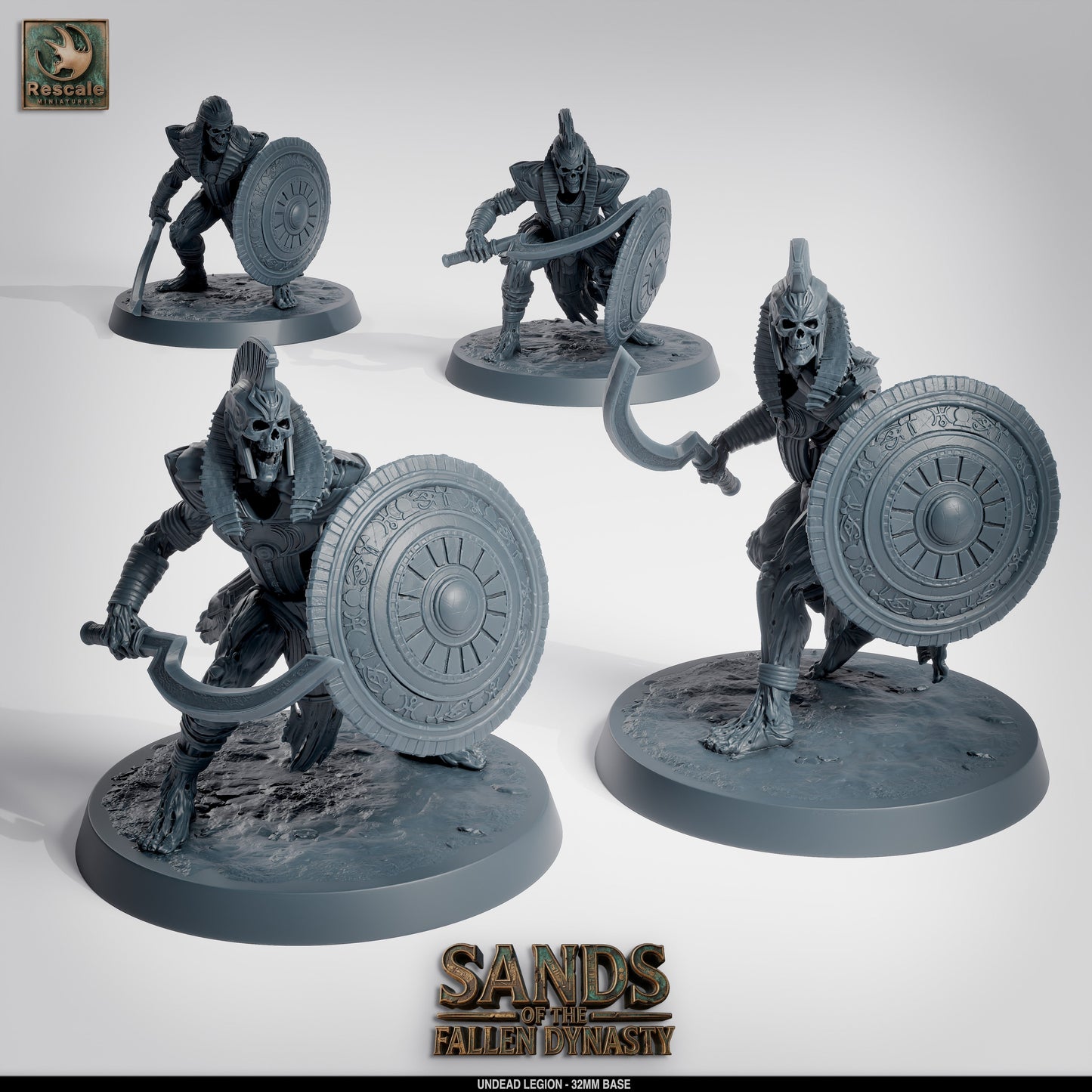 💀 Pack: Undead Legion | 16-Pack 12K Resin 32mm Army for D&D & Wargames ⚔️