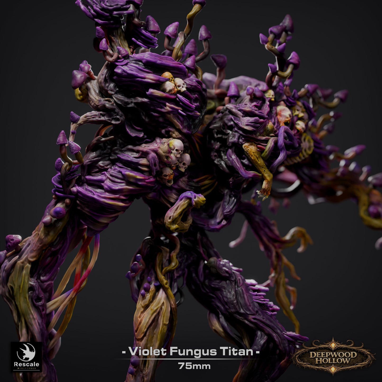 🌿 Violet Fungus Titan | 12K Resin 75mm Monstrous Plant for D&D & RPGs 🍄