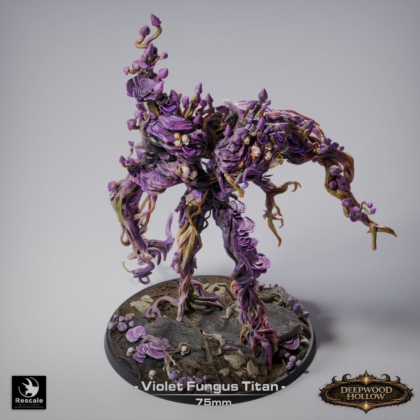 🌿 Violet Fungus Titan | 12K Resin 75mm Monstrous Plant for D&D & RPGs 🍄