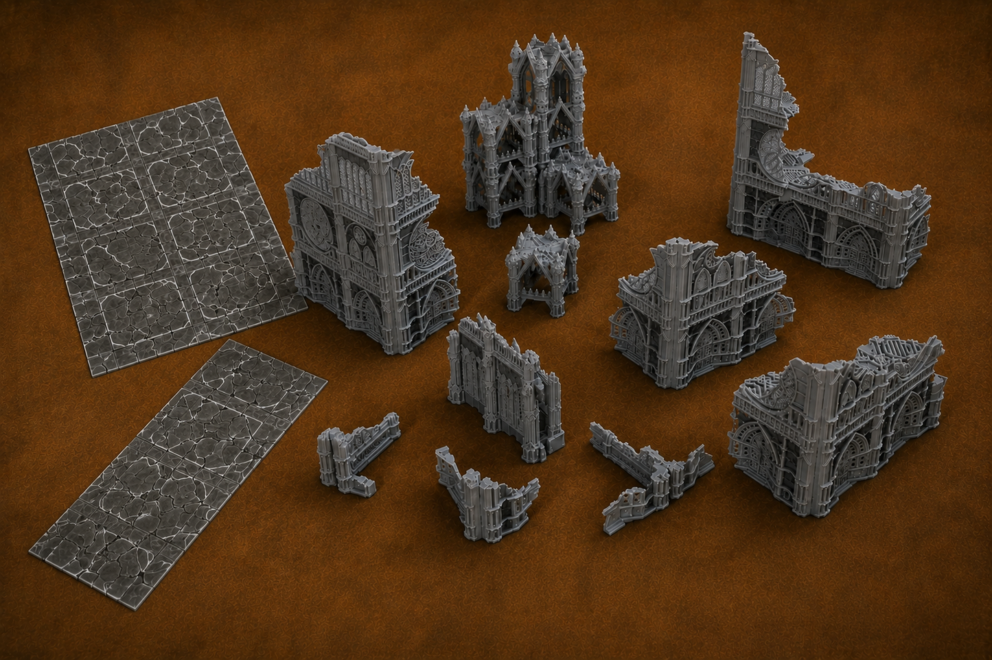 Warhammer 40K 11th Edition Folding Terrain Full Table Mono Colour