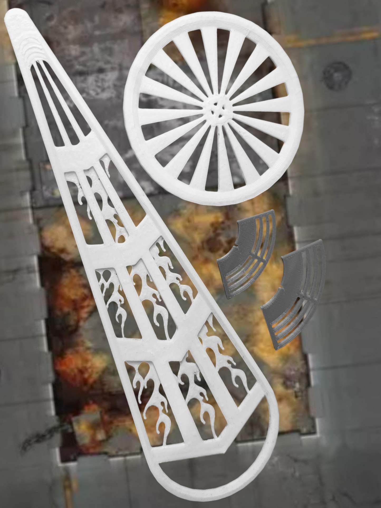 Necromunda Templates and Facing Counters Set