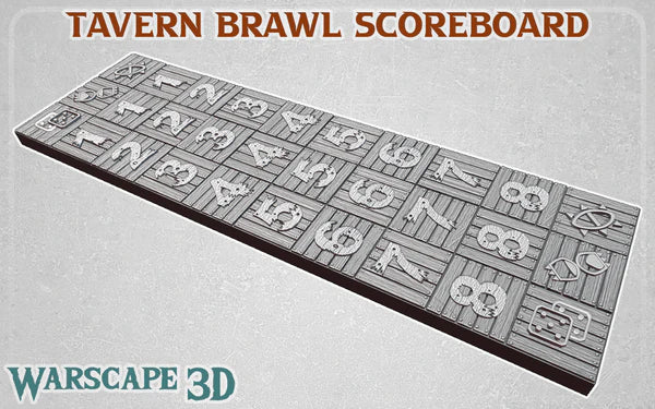 Score Board, Reroll + turn tracker Fantasy Football, Blood Bowl, Battle ball etc